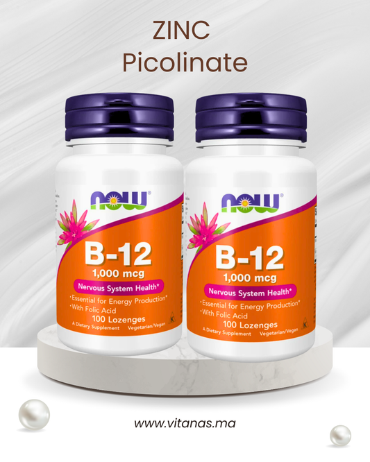 NOW Foods, Vitamine B12, 100 pastilles